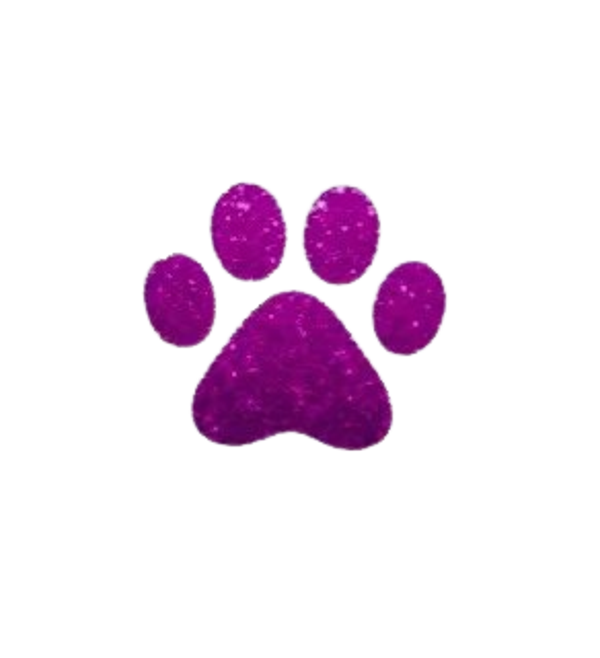 Sticker pootje 3x3 Roze