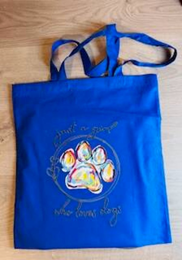 Dog Mom Tote Bag – 100% Katoen-poot