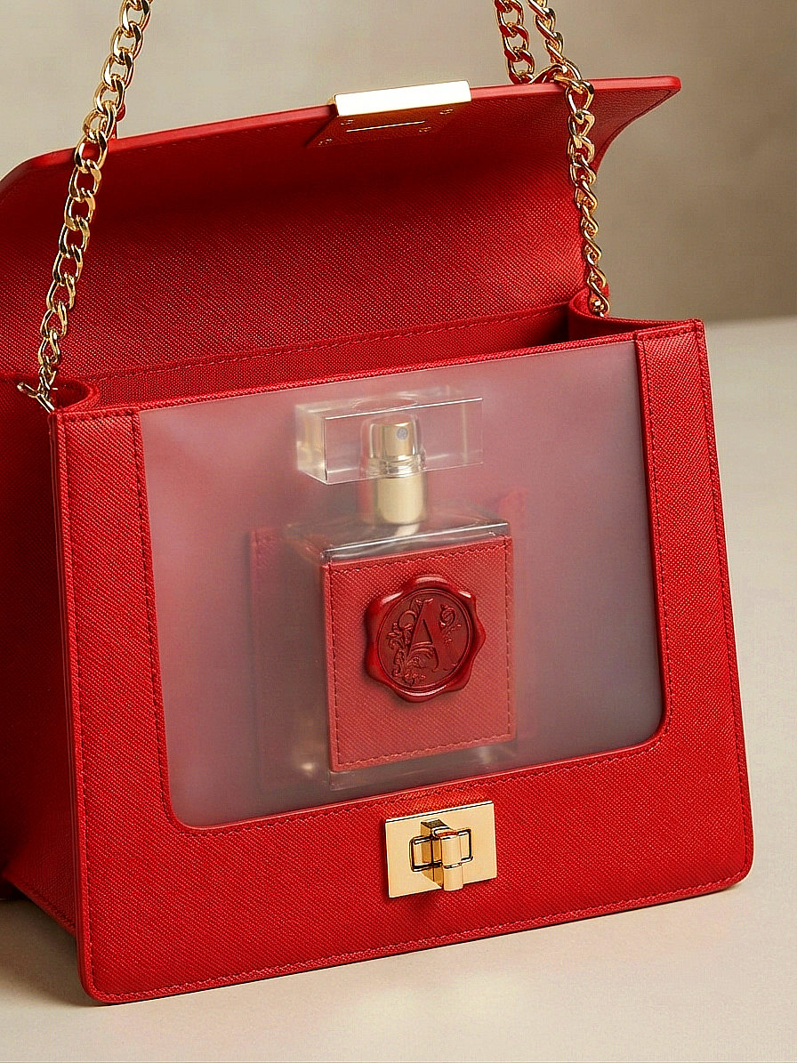 SAC CATALÂME ROUGE PORTE PARFUM