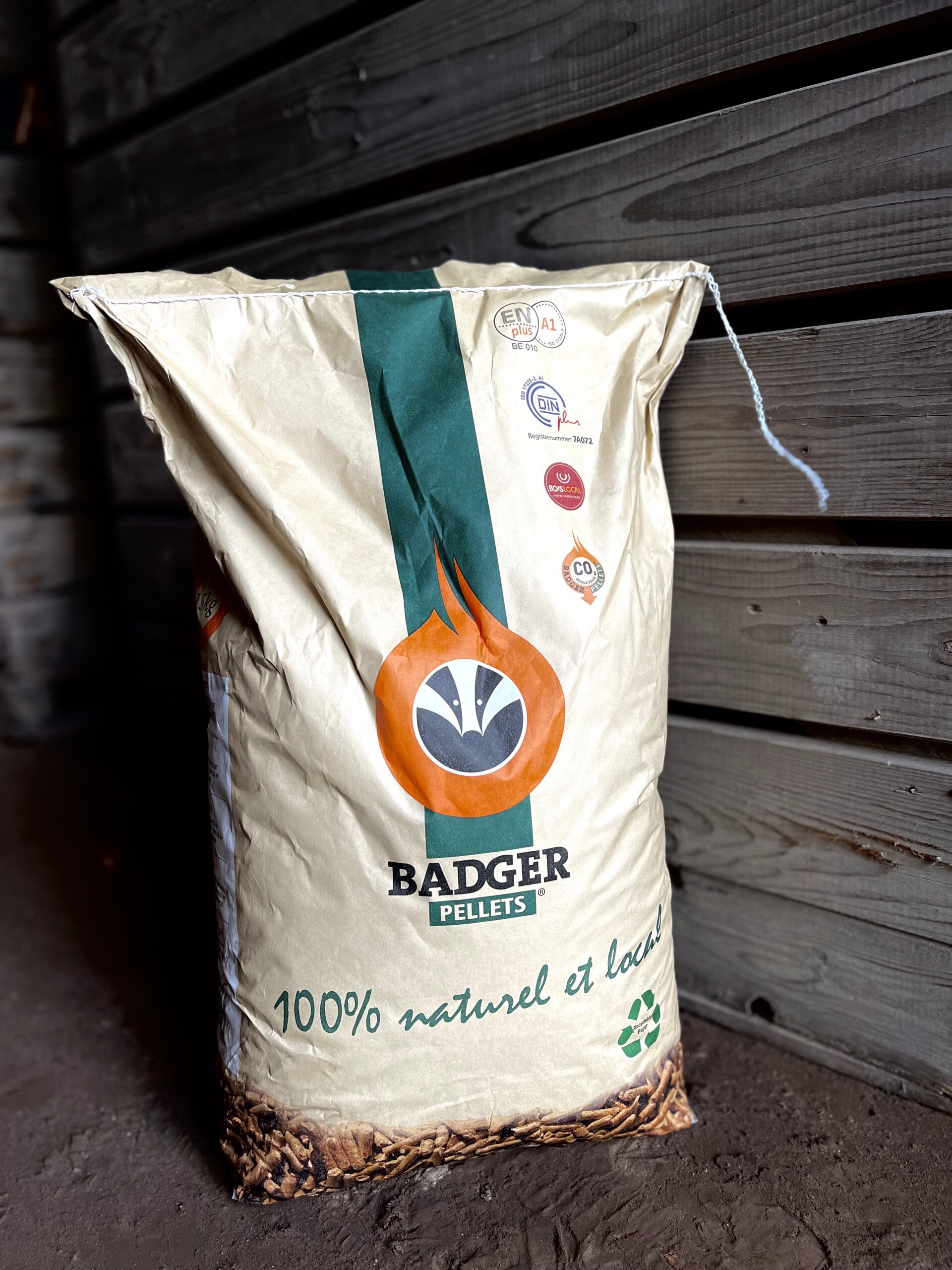Badger houtpellets - Losse zak (15 kg)