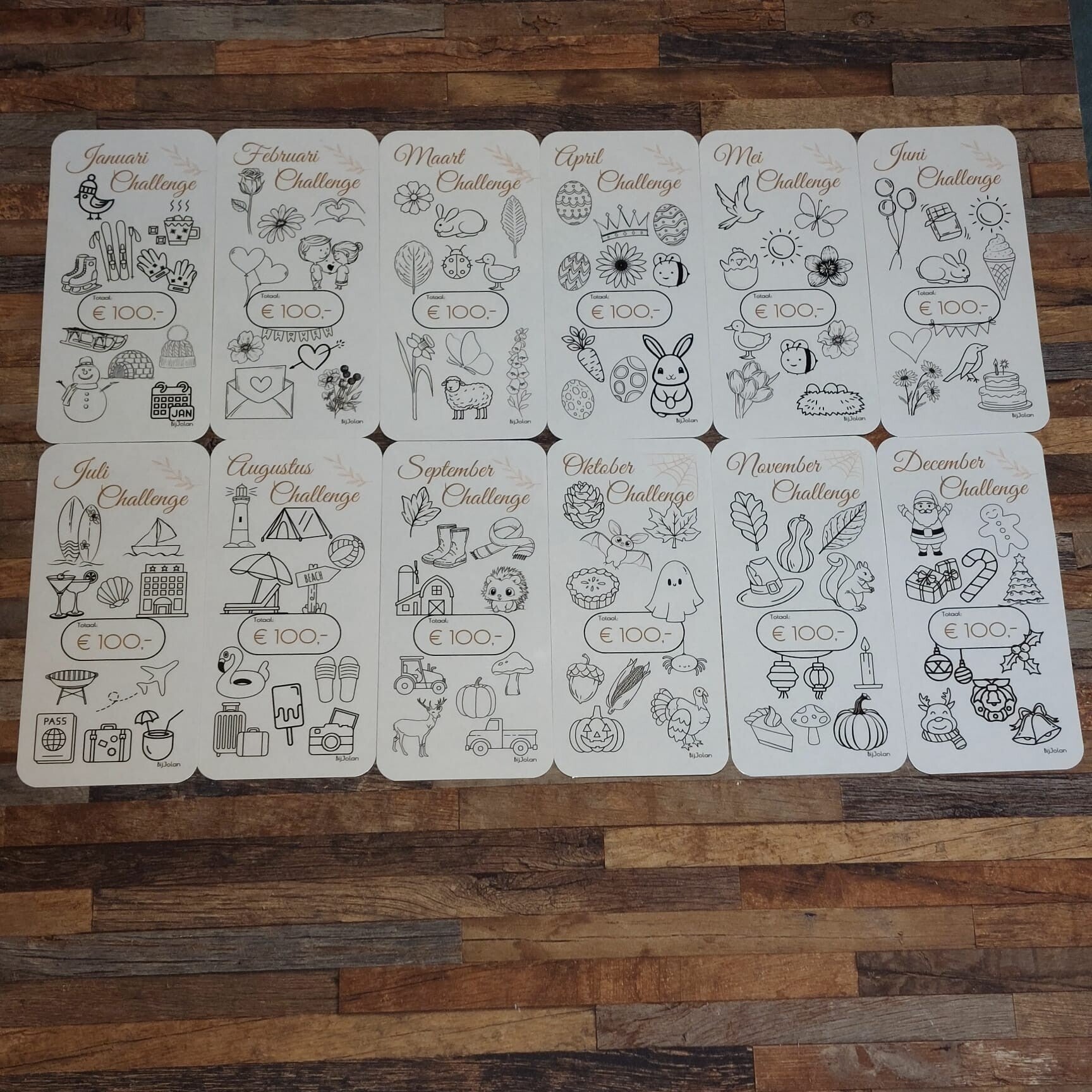 BijJolan Spaar Challenge Kaarten