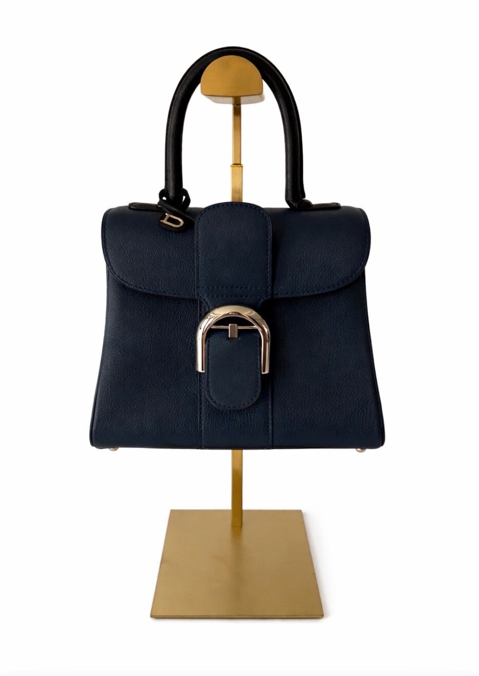 Delvaux Brillant Mini Donkerblauw/Zwart