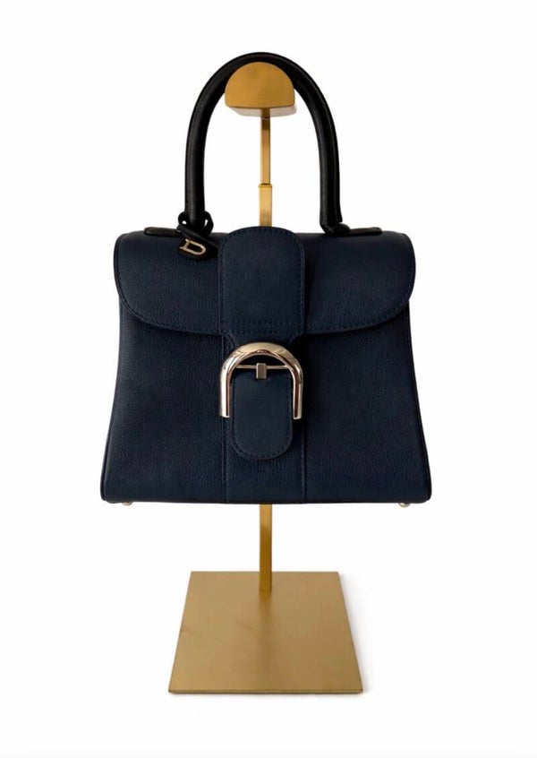 Delvaux Brillant Mini Donkerblauw/Zwart