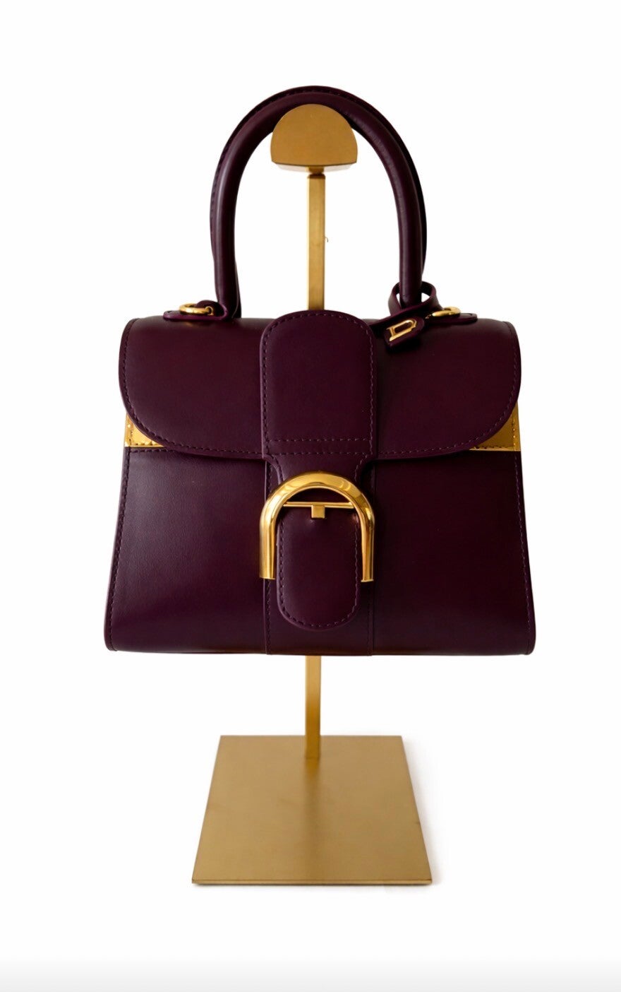 Delvaux Brillant Mini Paars met goudkleurige inleg