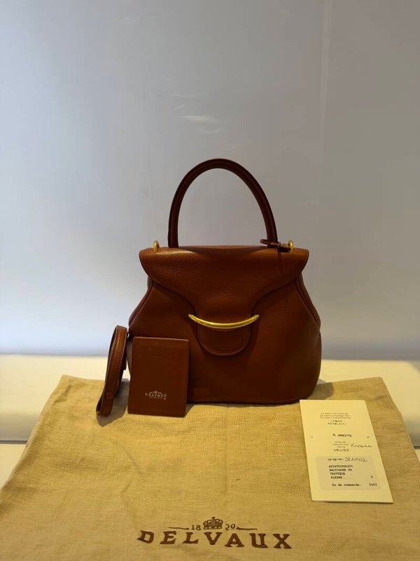 Delvaux Baltimore PM cognac