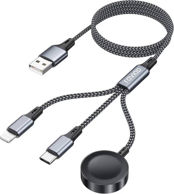 3 in 1 Ladekabel Samsung, Iphone, Apple Watch