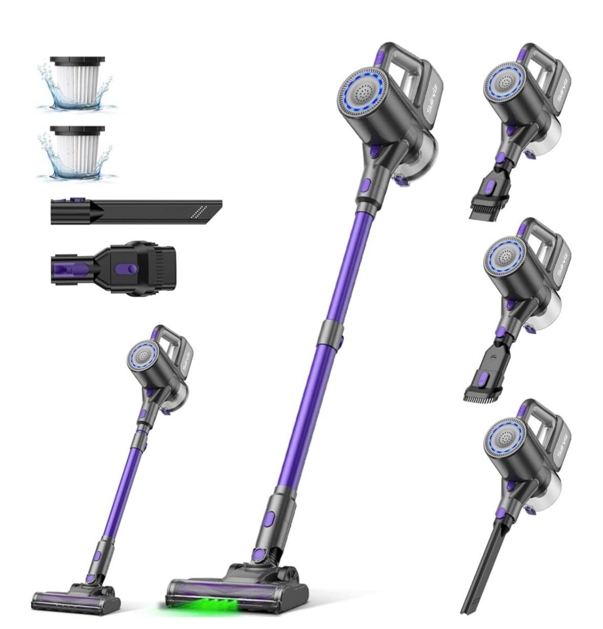 Suirviz Akku Staubsauger Kabellos