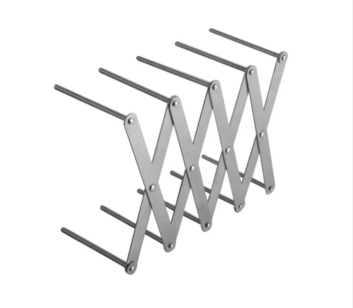 Verstellbarer Edelstahl-Topfdeckelhalter - Faltbare