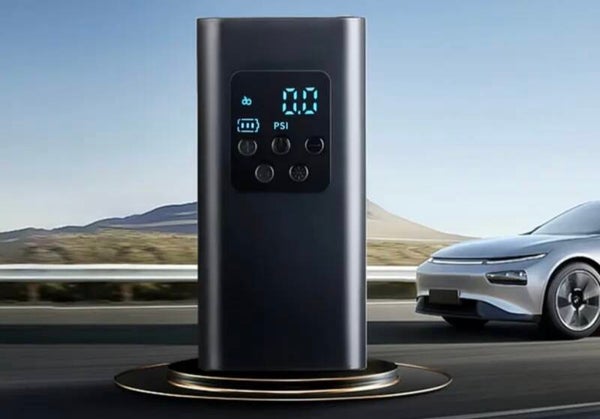 Luftreifenpumpen-Set mit LED-Anzeige