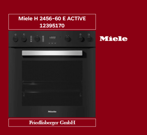 Miele H 2456-60 E ACTIVE Herd Obsidianschwarz