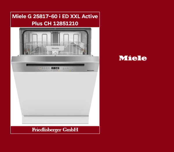 Miele G 25817-60 i XXL Active Plus Geschirrspüler Edelstahl