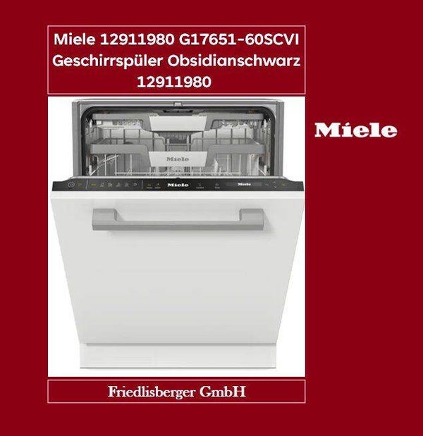 Miele 12911980 G17651-60SCVI Geschirrspüler Obsidianschwarz