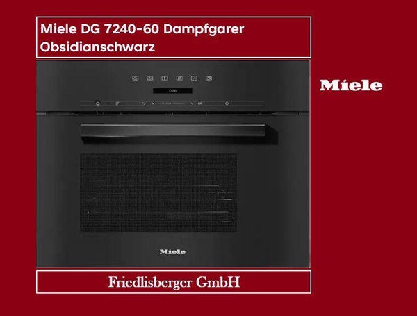 Miele DG 7240-60 Dampfgarer Obsidianschwarz