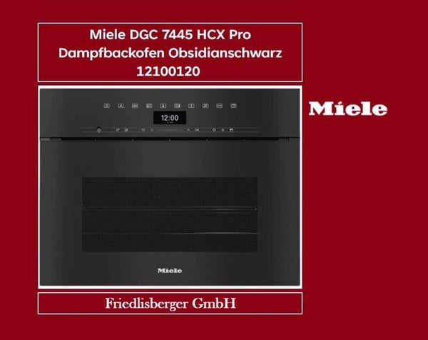 Miele DGC 7445 HCX Pro Dampfbackofen Obsidianschwarz