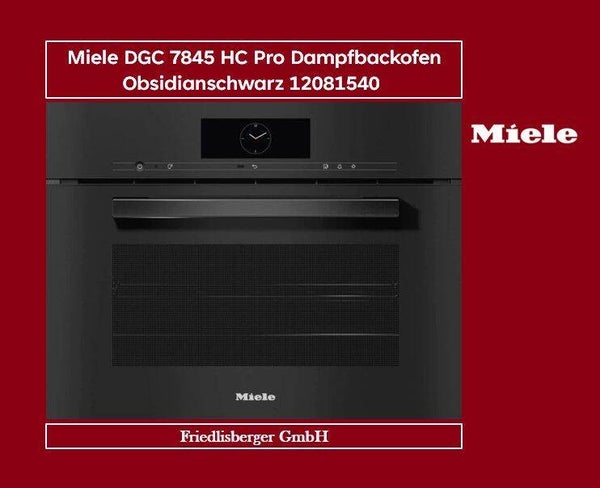 Miele DGC 7845 HC Pro Dampfbackofen Obsidianschwarz