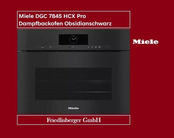 Miele DGC 7845 HCX Pro Dampfbackofen Obsidianschwarz
