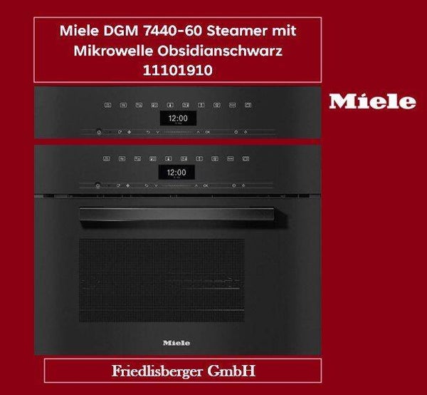 Miele DGM 7440-60 Steamer mit Mikrowelle Obsidianschwarz