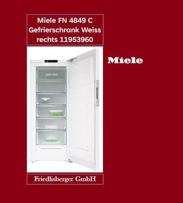 Miele FN 4849 C Gefrierschrank Weiss rechts 11953960