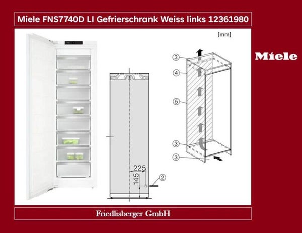 Miele FNS7740D LI Gefrierschrank Weiss links 12361980