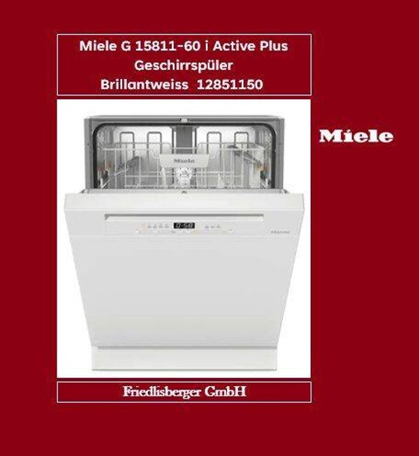 Miele G 15811-60 i Active Plus Geschirrspüler Brillantweiss