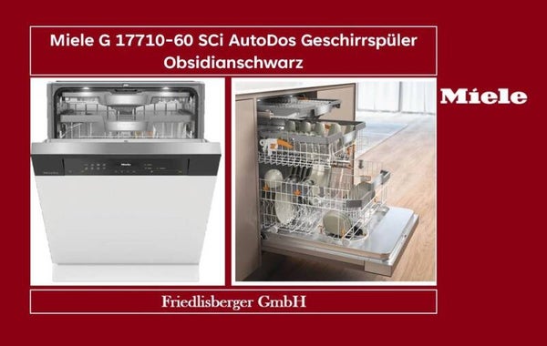 Miele G 17710-60 SCi AutoDos Geschirrspüler Obsidianschwarz