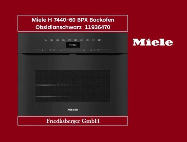 Miele H 7440-60 BPX Backofen Obsidianschwarz