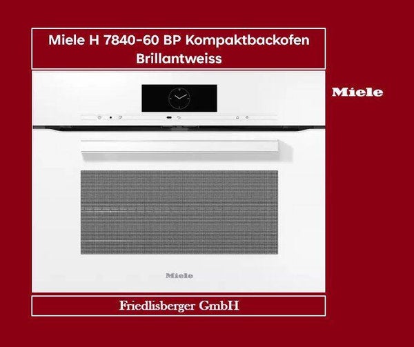 Miele H 7840-60 BP Kompaktbackofen Brillantweiss 11111150