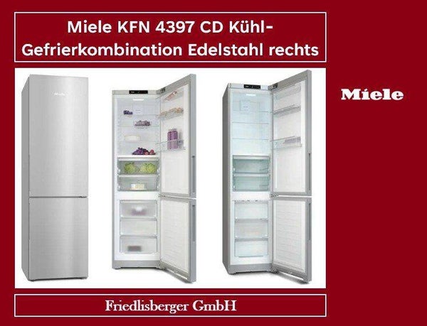 Miele KFN 4397 CD Kühl-Gefrierkombination Edelstahl rechts