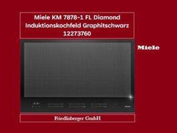 Miele KM 7878-1 FL Diamond Induktionskochfeld Graphitschwarz