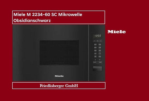 Miele M 2234-60 SC Mikrowelle Obsidianschwarz