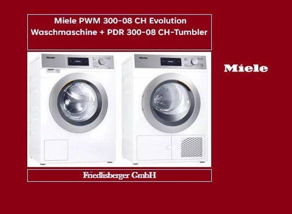 Miele PWM 300-08 CH Waschmaschine + PDR 300-08 CH Set
