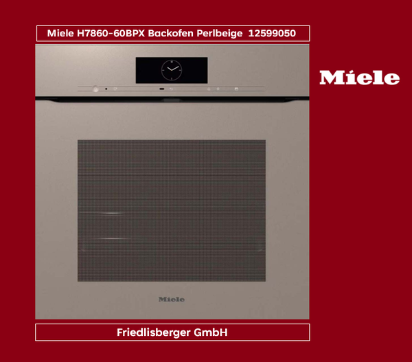 Miele H7860-60BPX Backofen Perlbeige  12599050