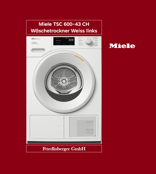 Miele TSC 600-43 CH Wäschetrockner Weiss links