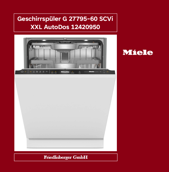 Geschirrspüler G 27795-60 SCVi XXL AutoDos 12420950