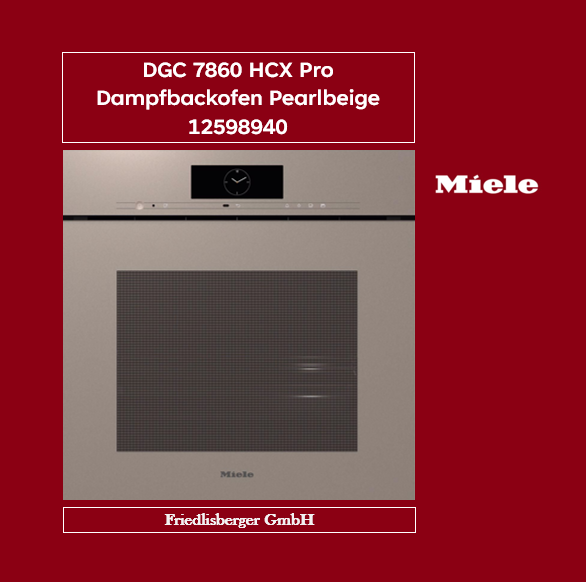 DGC 7860 HCX Pro Dampfbackofen Pearlbeige 12598940