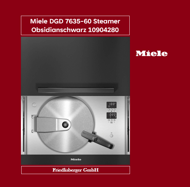 Miele DGD 7635-60 Steamer Obsidianschwarz 10904280