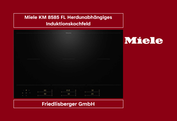 Miele KM 8585 FL Herdunabhängiges Induktionskochfeld