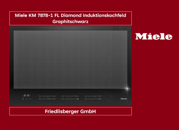 Miele KM 7878-1 FL Diamond Induktionskochfeld Graphitschwarz