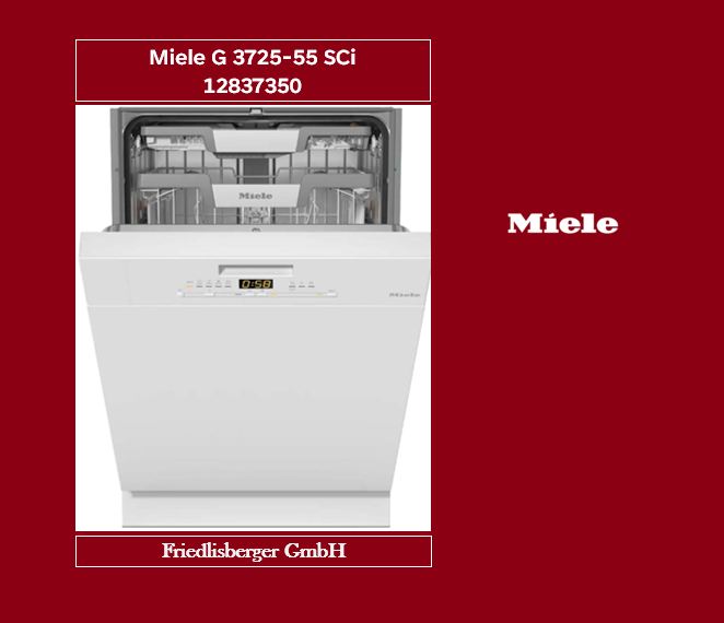 Miele G 3725-55 SCi Geschirrspüler Brillantweiss