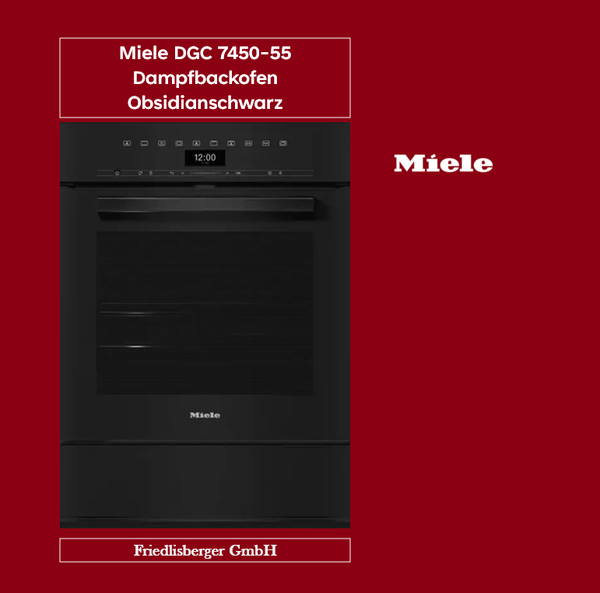 Miele DGC 7450-55 Dampfbackofen Obsidianschwarz
