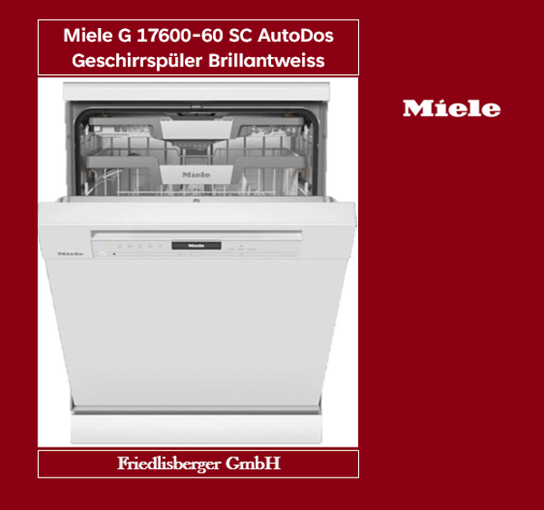 Miele G 17600-60 SC AutoDos Geschirrspüler Brillantweiss