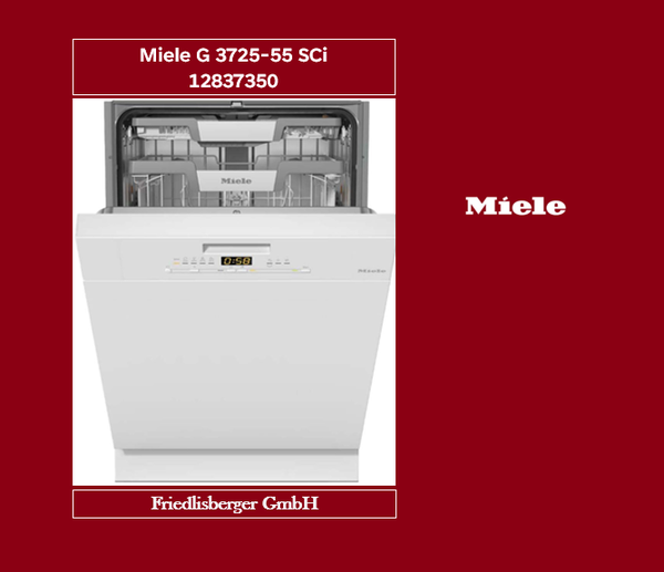 Miele G 3725-55 SCi Geschirrspüler Brillantweiss