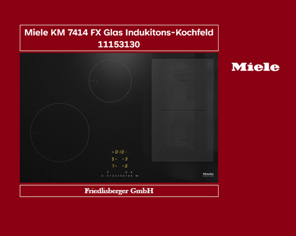 Miele KM 7414 FX GLAS Induktions-Kochfeld