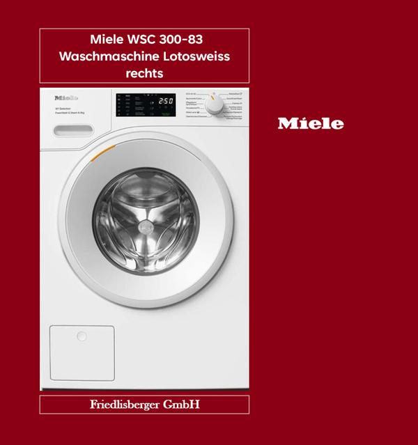 Miele WSC 300-83 Waschmaschine Lotosweiss rechts