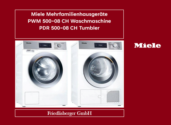 Miele PWM 500-08 CH-Waschmaschine PDR 500-08 CH-Tumbler