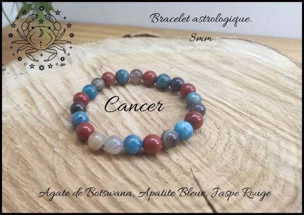 Bracelet astrologique Cancer 8mm