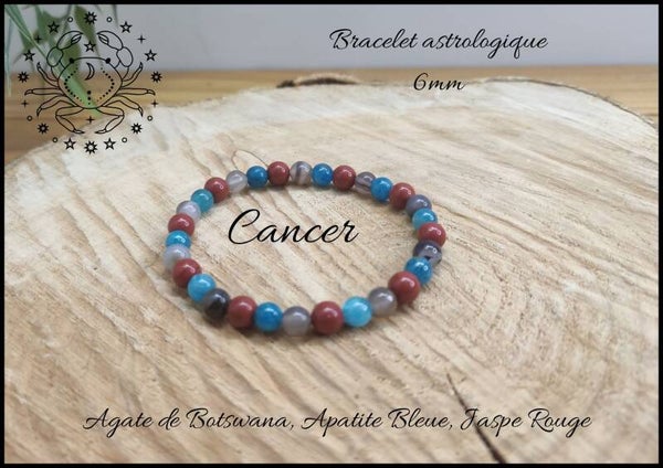 Bracelet astrologique Cancer 6mm