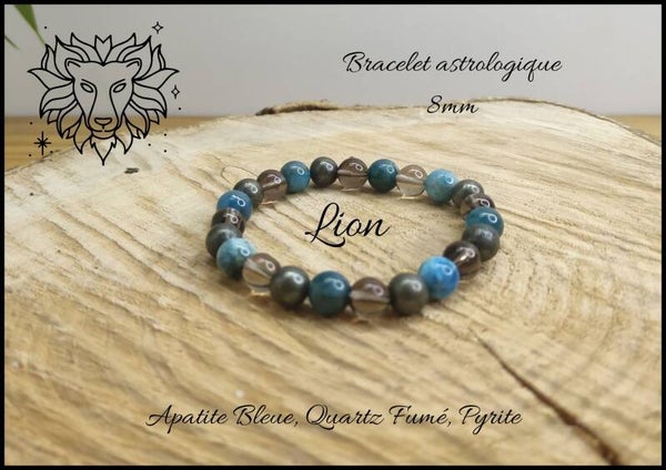 Bracelet astrologique Lion 8mm