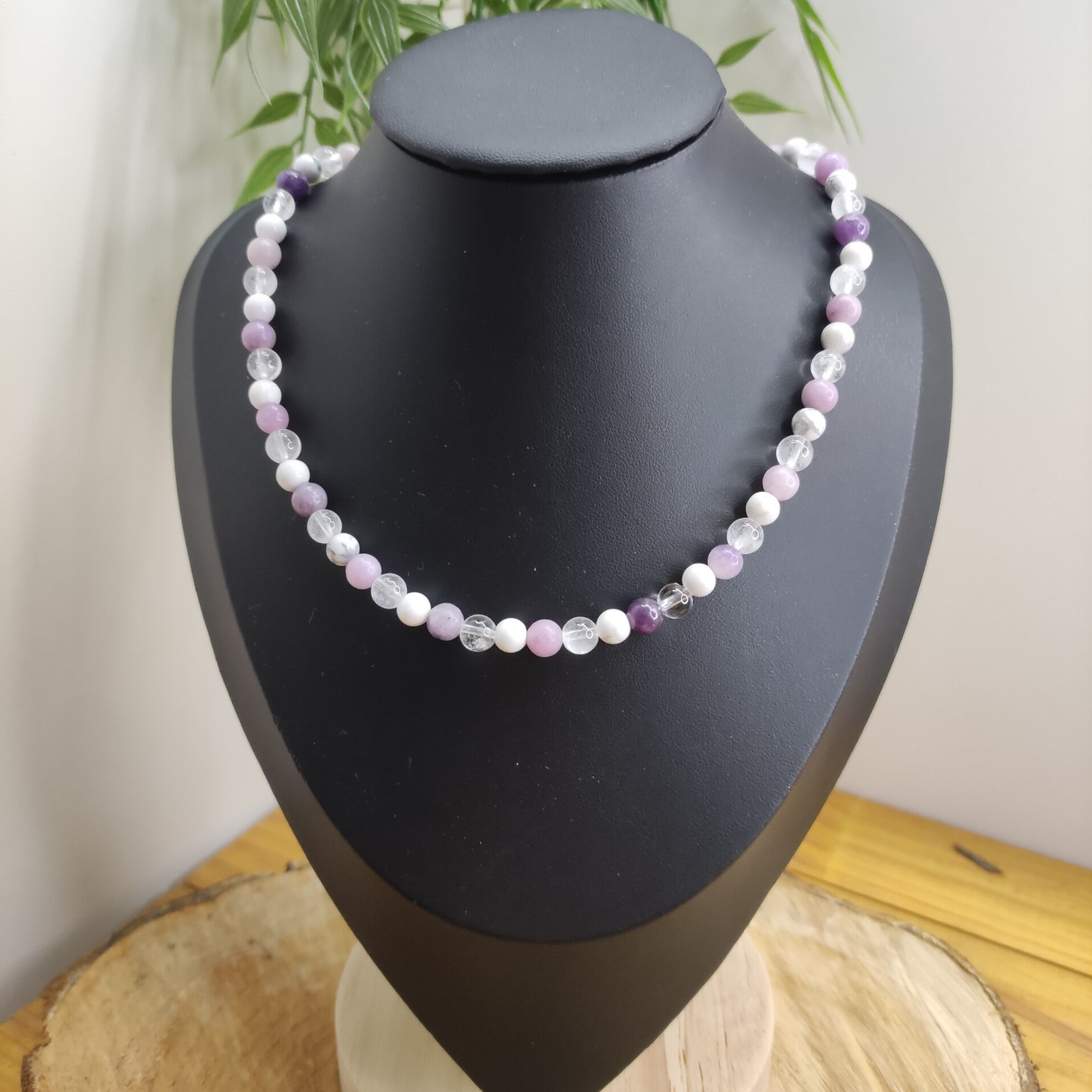 Collier perles anti stress 6mm