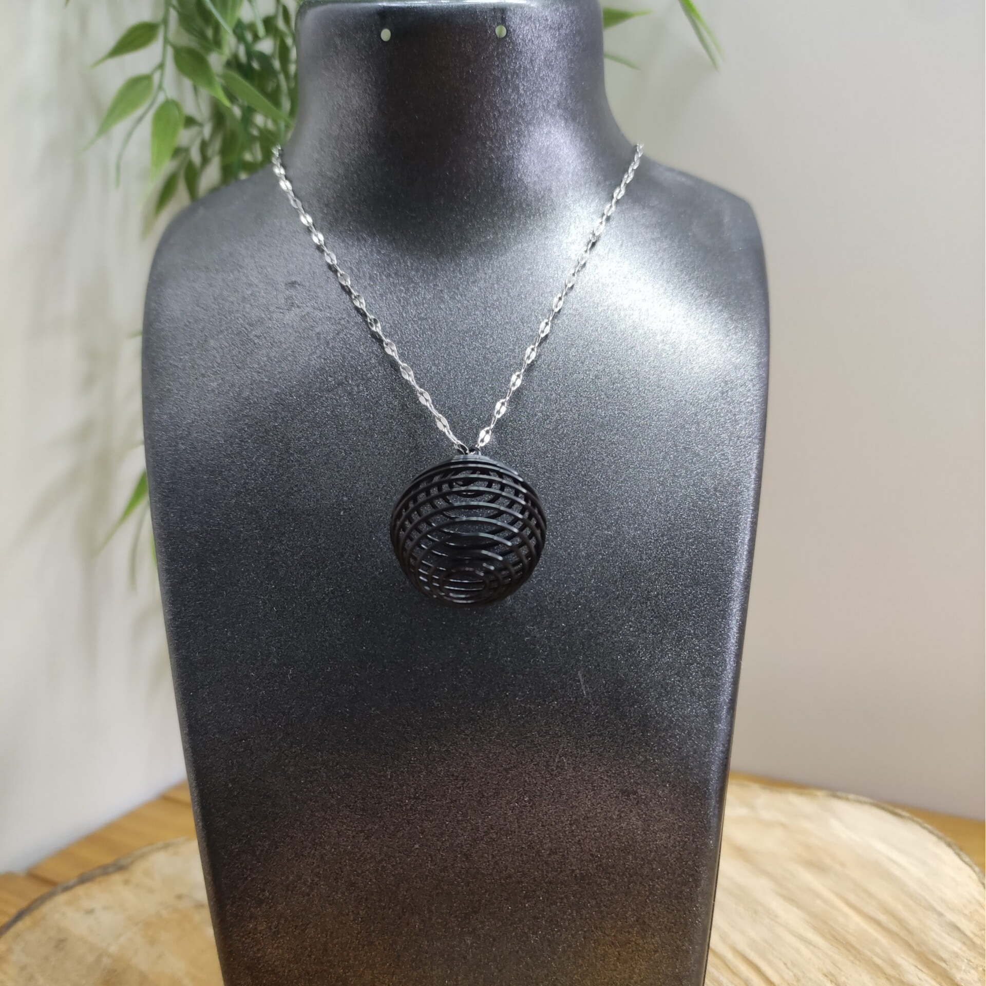 Cage spirale 30 mm noire